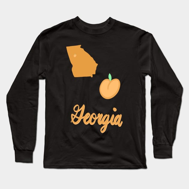 Peach State Set Long Sleeve T-Shirt by nats-designs